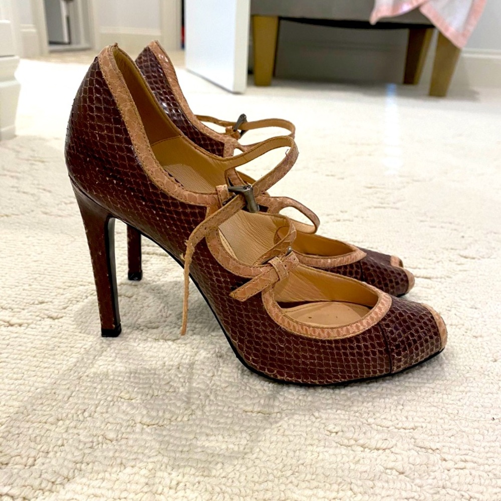 Giorgio Armani Snake Skin Maryjane’s
